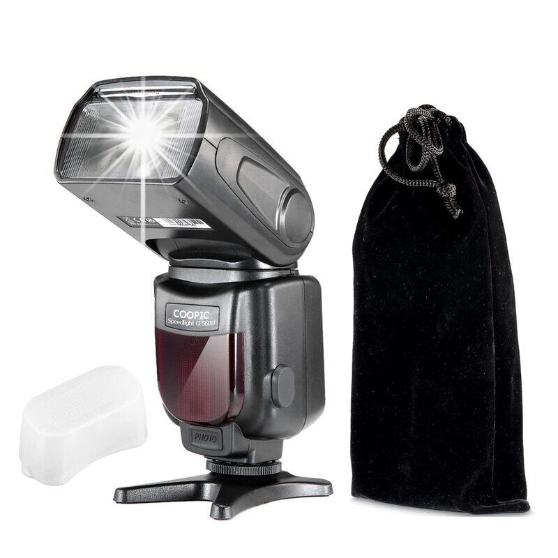 

Coopic CF560II LCD Display Speedlite for CANON NIKON, Black