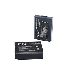 DMK Power 2-Piece LP-E10 860mAh Batteries with Battery Charger for Canon EOS Rebel T3/T5/T6/T7/Kiss X50/Kiss X70/EOS 1100D/EOS 1200D/EOS 1300D/EOS 2000D Digital Cameras, Black