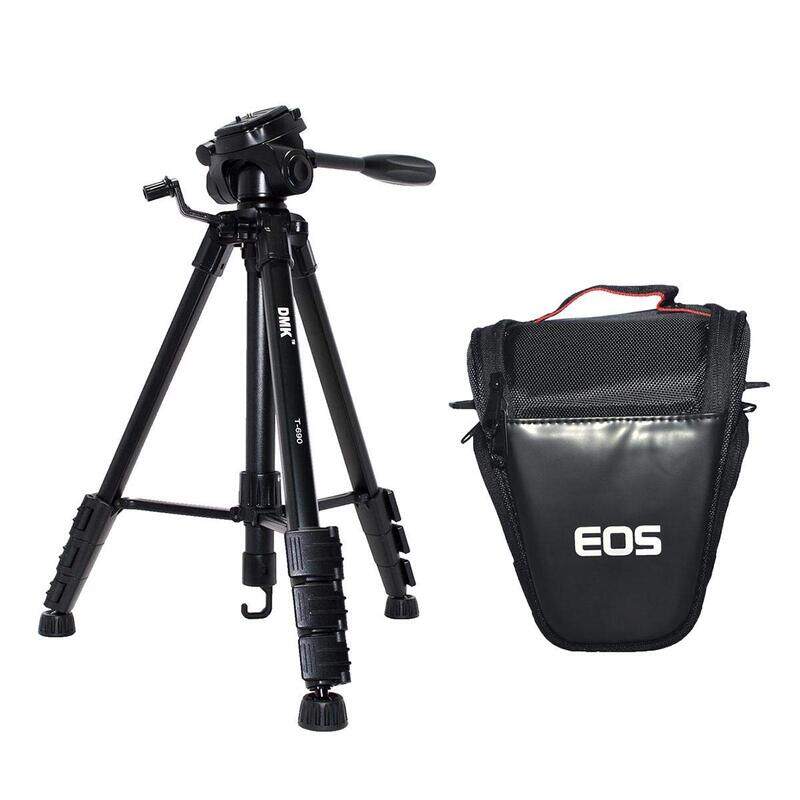 

DMK Power T690 Tripod + V Shape Camera Bag BT-21 Eos for Canon Cameras, Black