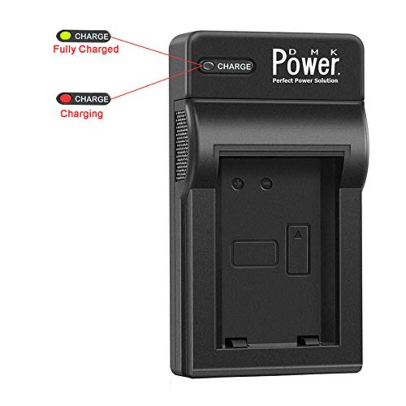 DMK Power EN-EL15 Single Slot USB Battery Charger for Nikon, Black