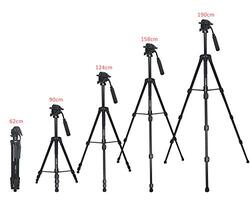 Coopic CP-VT05 III Foldable Tripod with Max Height, Black