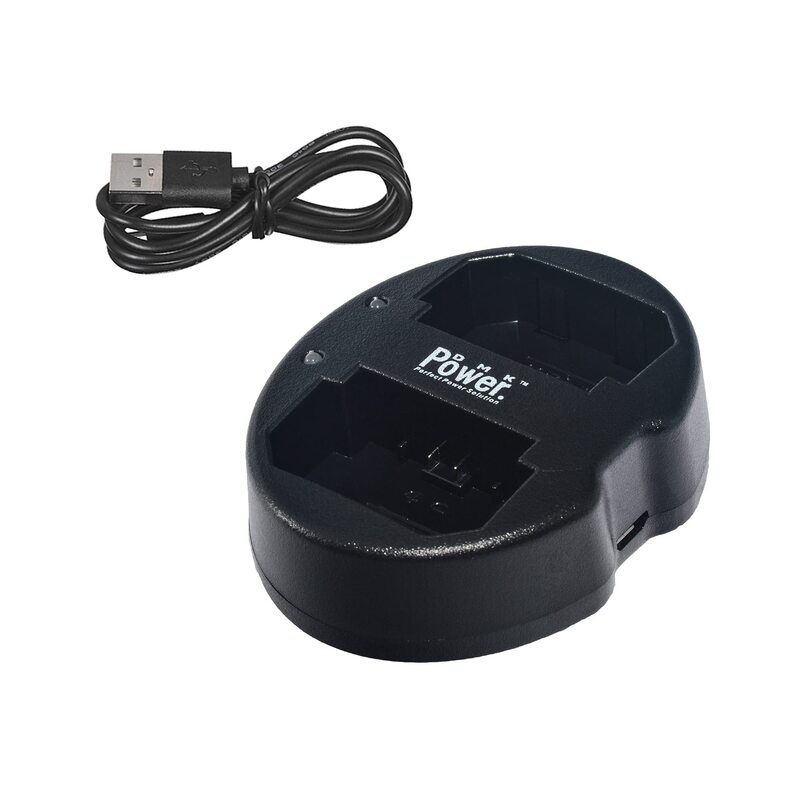 Dmkpower NP-FZ100 Dual Slot USB Charger for Sony Digital Camera, Black