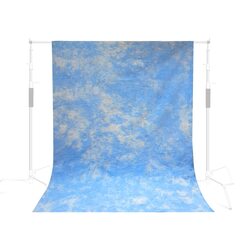 Coopic CM-04 Photography Backdrop 3 x 6m Art Fabric Smoky Photography Background for Photo Studio Props, Light Blue