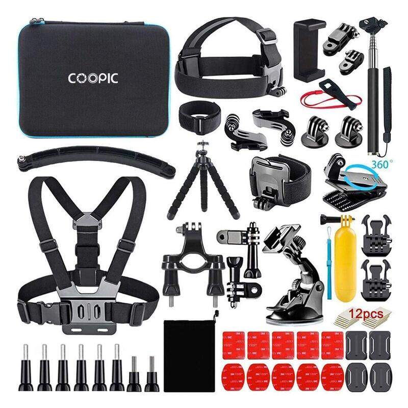 

GoPro Coopic Action Camera Accessories Kit 58-In-1, Multicolour