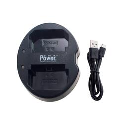 Dmkpower NP-FZ100 Double USB charger for Sony Camera, Black