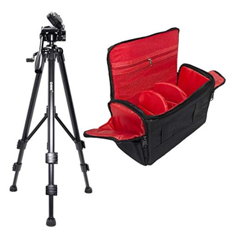 DMK Power T590 Tripod & BL-25 EOS Camera Bag for Canon EOS/100D/500D/550D/600D/650D, Black