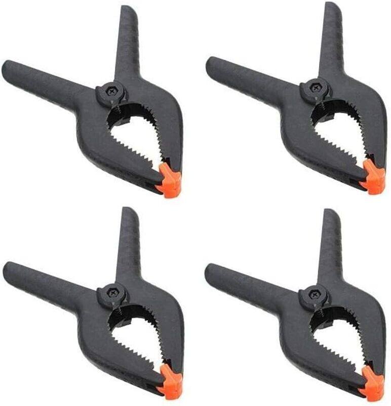 Coopic CC06 Muslin Backdrop Background Clamp Clip, 4 Pieces, Black