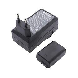 Dmkpower NP-FW50 1250mAh Battery with Charger for Sony Camera, Black