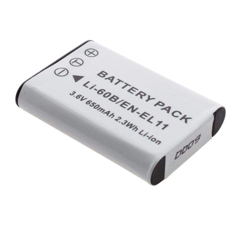 Dmkpower EN-EL11 650mAh Replacement Lithium-Ion Battery for Nikon Coolpix S560 S550 Digital Camera, Grey