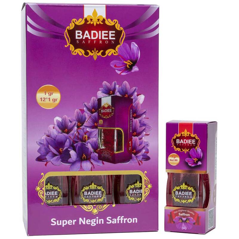 Family Pack of Badiee Super Negin Saffron - 12 x 1 Grams - Premium Quality Saffron Threads, Rich Flavor & Aroma, Perfect for Cooking & Infusions (Kesar, Azafran, Zafaran, Safron)