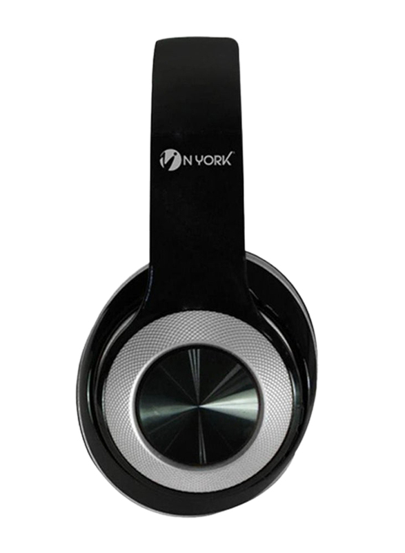 Nyork N550 Bluetooth Over-Ear Headphones, Black