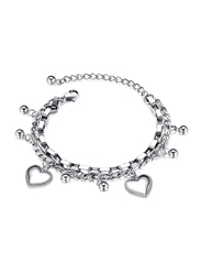 Lee Cooper Stainless Steel Arm Bracelet for Women, Silver, LC.B.01035.330