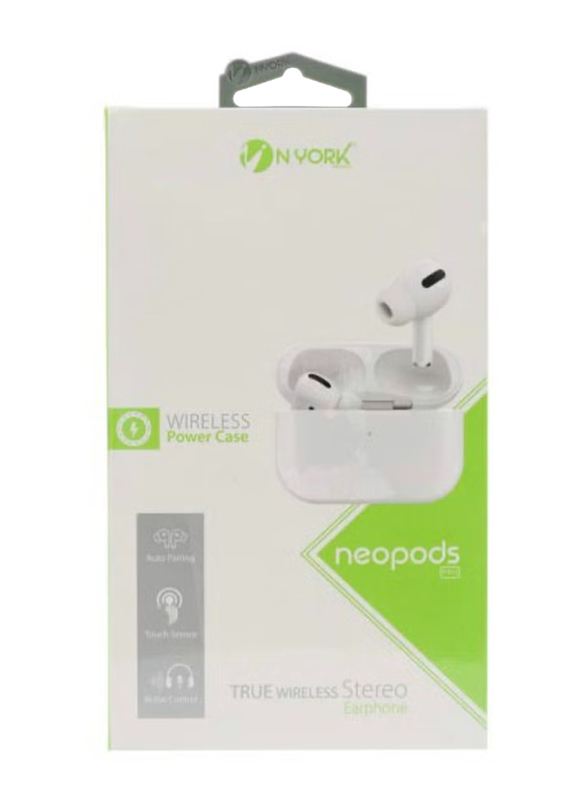 Nyork Wireless In-Ear Neopods Pro Earbuds, White