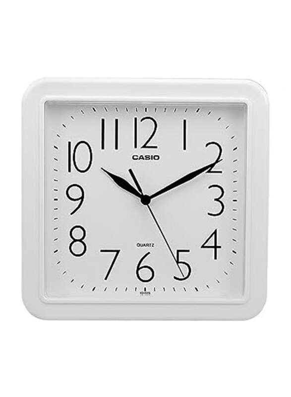 

Casio Analog Wall Clock, IQ-02S-7DF, White