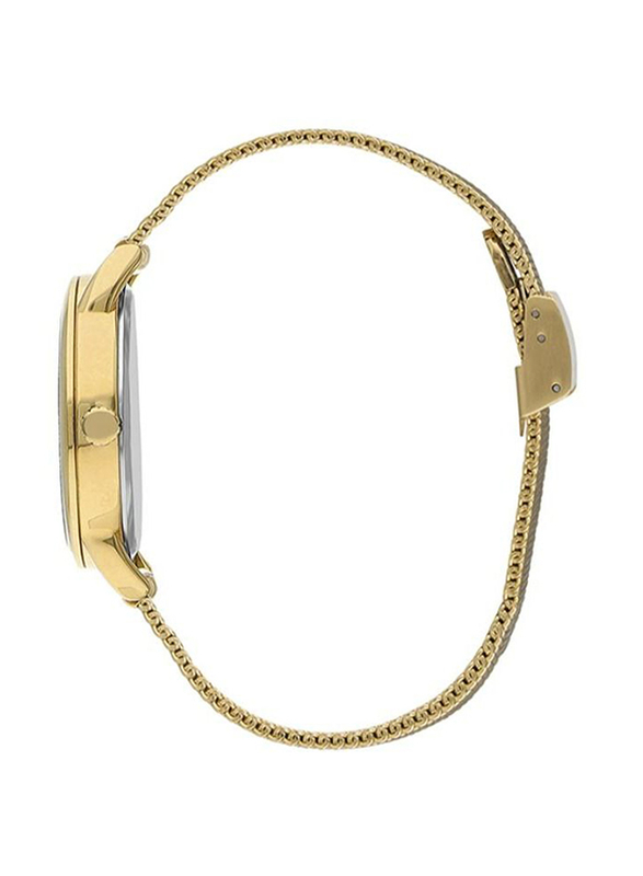 Beverly Hills Polo Club Analog Watch for Women with Mesh Band, Water Resistant, Bp3299c.130, Gold-Silver