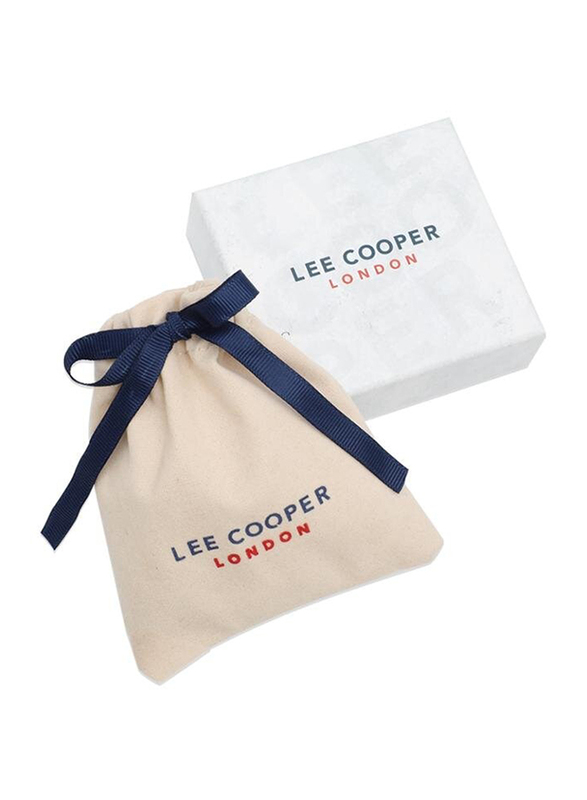 Lee Cooper Stainless Steel Arm Bracelet for Men, Black, LC.B.01346.650