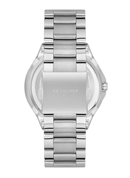 Lee Cooper Analog Watch for Men with Stainless Steel Band, Lc07427.350, Silver-Black