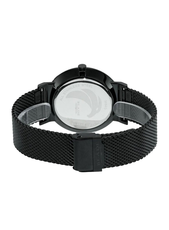 Blade Wanderer Analog Watch for Men with Mesh Band, Water Resistant, 3684g2nnn, Black