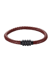 Lee Cooper Stainless Steel Arm Bracelet for Men, Red, LC.B.01340.850