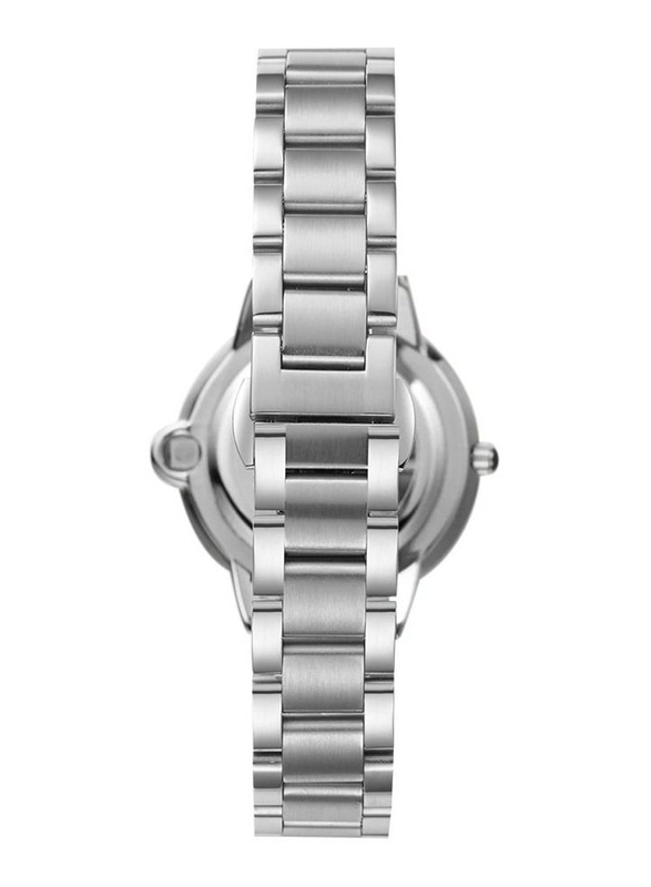 Kenneth Scott Analog Watch for Women with Stainless Steel Band & Water Resistant, K22530-SBSW, Silver-White