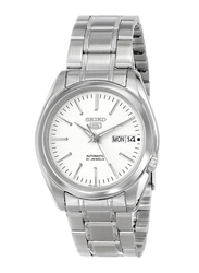 Seiko Analog Watch for Men with Stainless Steel Band, Water Resistant, Snkl41j, Silver