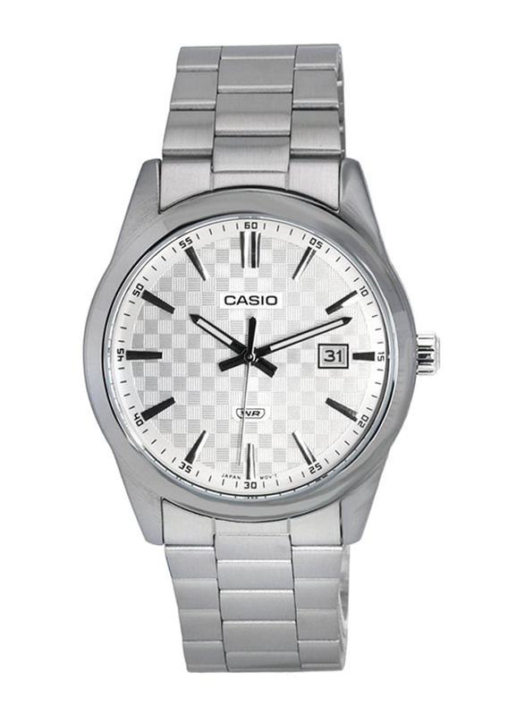 

Casio Analog Watch for Men with Stainless Steel Band & Water Resistant, MTP-VD03D-7AVDF, Silver