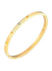 Lee Cooper Stainless Steel Arm Bracelet for Women, Gold, LC.B.01248.110