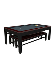 Riley England 7-Feet Pool Table and Diner With Benches Riley Continental, Multicolour