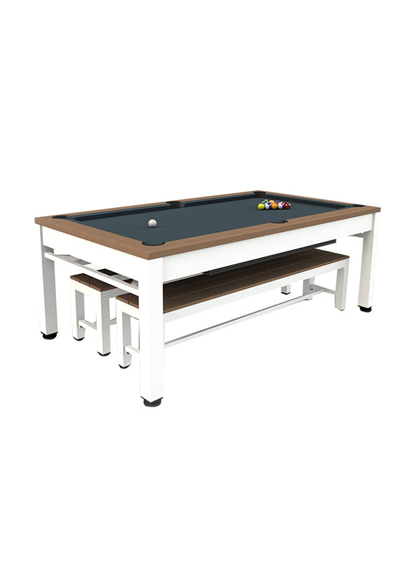 

Riley England Riley 3-in-1 Outdoor Pool Table & Table Tennis, Multicolour