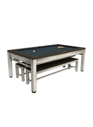 Riley England Riley 3-in-1 Neptune Outdoor Pool Table & Table Tennis, Multicolour
