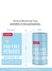 Sirona Reusable Menstrual Small Cup for Women with Pouch, 1 Piece