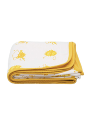 Buy Responsibly Premium Organic Cotton Into The Sky Sun Muslin 2 Layered Quilt Blanket, Design 1