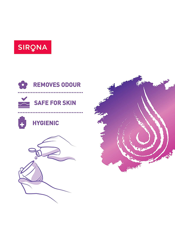 Sirona Reusable Menstrual Cup for Women, 100ml