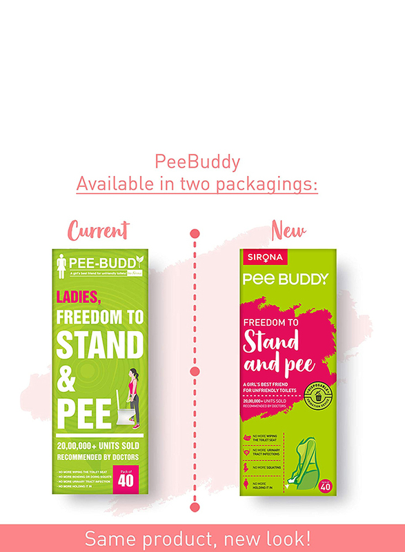 PeeBuddy Female Urination Device, 2 x 40 Funnels