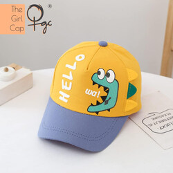 The Girl Cap Durable Hello Dinosaur Cap For Girls, Yellow