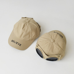 Wonder Kids durable believe caps, Adventurous Caps with unique style are perfect for Beach, Travelling and outdoor activities, Comfortable for Kids, Beige