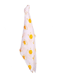 Kaarpas Organic Cotton Muslin Baby Wrap Swaddle, 0-24 Months, White