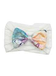 The Girl Cap Beautiful & Elegant Design Stretchable Butterfly Hairbands for Baby Girl, White