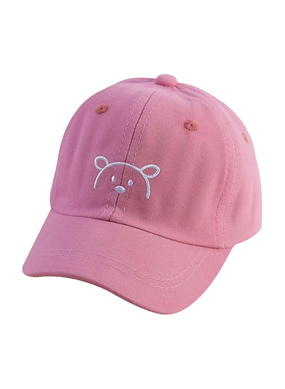 The Girl Cap Sun UV Protection Lightweight Adjustable Summer Beach Teddy Cute Sport Cap, Pink