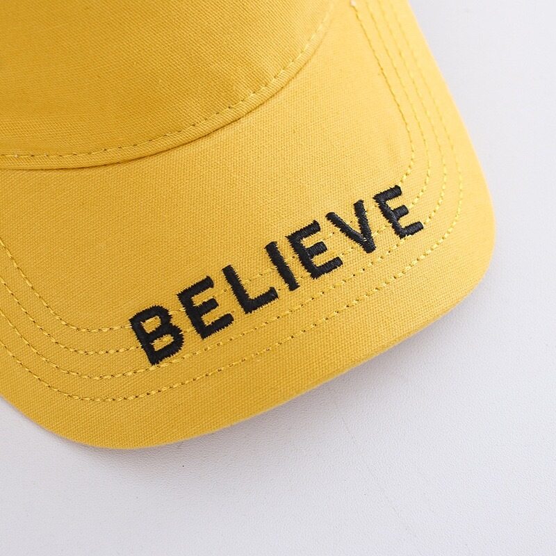 Wonder Kids durable believe caps, Adventurous Caps with unique style are perfect for Beach, Travelling and outdoor activities, Comfortable for Kids, Yellow