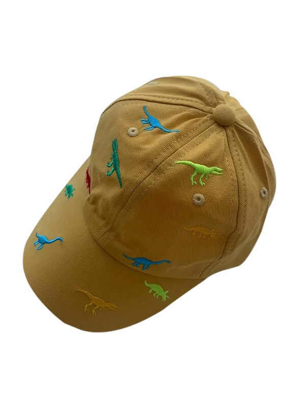 The Girl Cap Durable Dinosaur Cap For Girls, Yellow