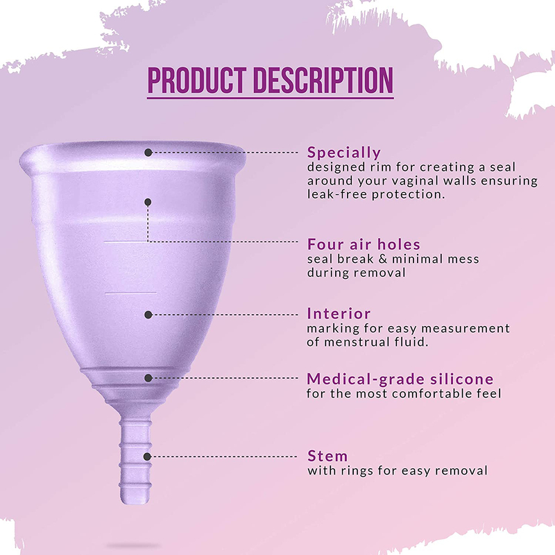 Sirona Reusable Menstrual Large Cup for Women, 100ml