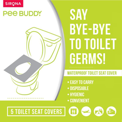 PeeBuddy Disposable Paper Toilet Seat Covers, 4 x 5 Sheets