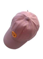 The Girl Cap Durable Smiley Cap For Girls, Pink