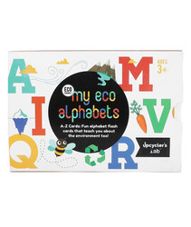 BUY RESPONSIBLY Eco Alphabets Flashcards Cards for Kids Ages 3-6 - Lowercase and Uppercase Letter Recognition Learning Game, Teacher Designed for Classroom, Preschool, Kids and Toddlers