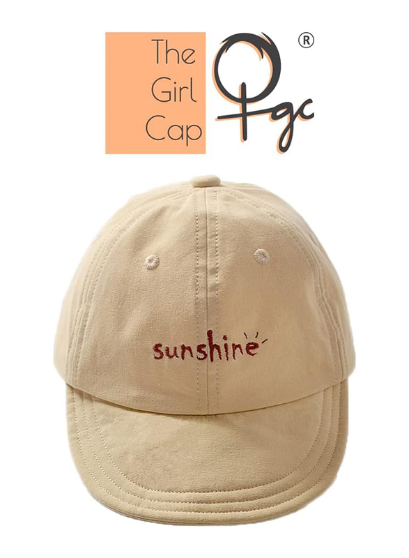 The Girl Cap Durable Sunshine Cap For Girls, Beige