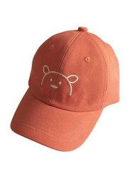 The Girl Cap Sun UV Protection Lightweight Adjustable Summer Beach Teddy Cute Sport Cap, Orange