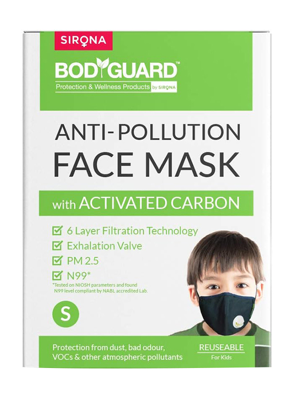 Bodyguard N99 + PM2.5 Cotton Reusable 6 Layer Anti Pollution Face Mask