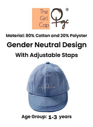 The Girl Cap Durable Sunshine Cap For Girls, Blue