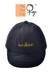 The Girl Cap Durable Sunshine Cap For Girls, Black